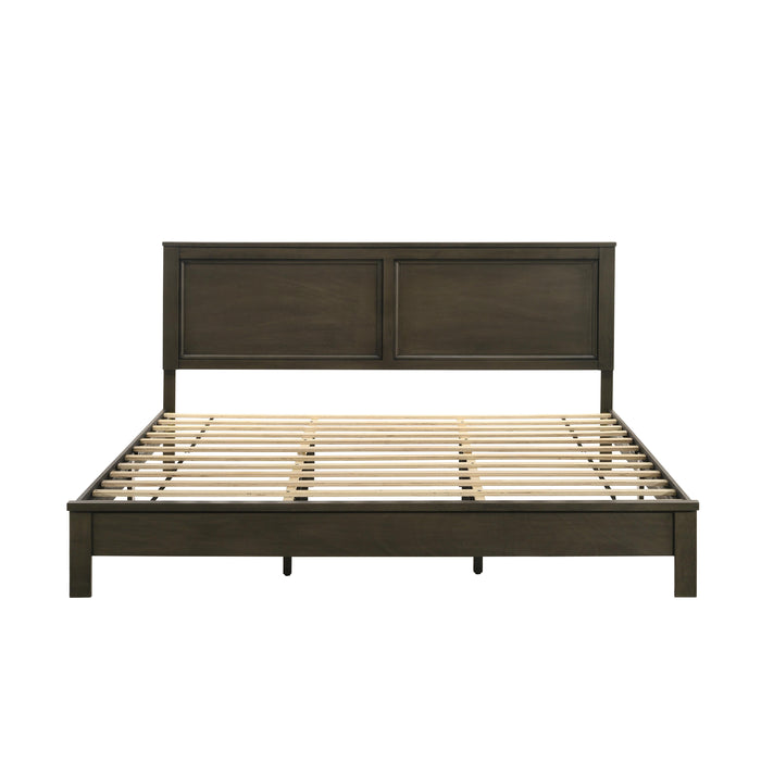 ARIES 6/6 EK PANEL BED-HB/FB/RAILS-GRAY
