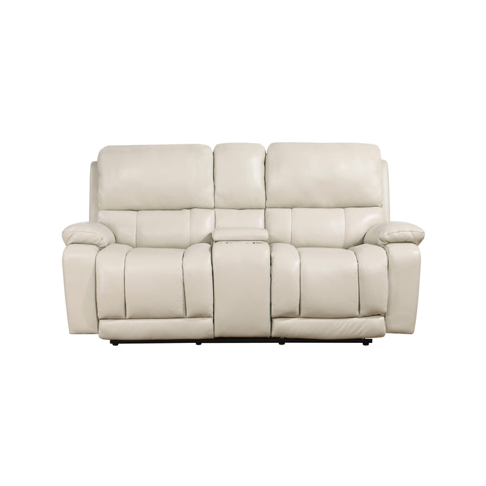 CICERO CONSOLE LOVESEAT W/ PWR FR & HR-CREAM