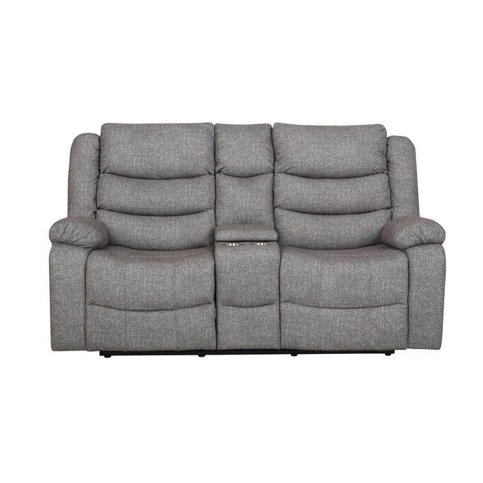 GRANADA CONSOLE LOVESEAT W/PWR FR-GRAY