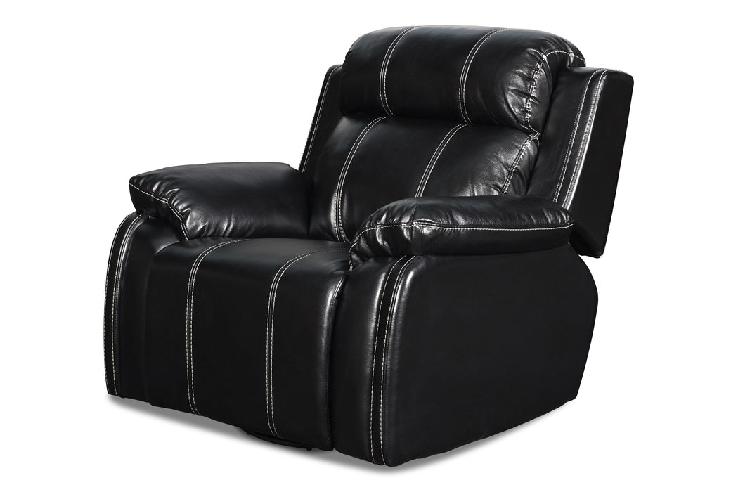 FUSION SWIVEL GLIDER RECLINER W/PWR FTRST-EBONY