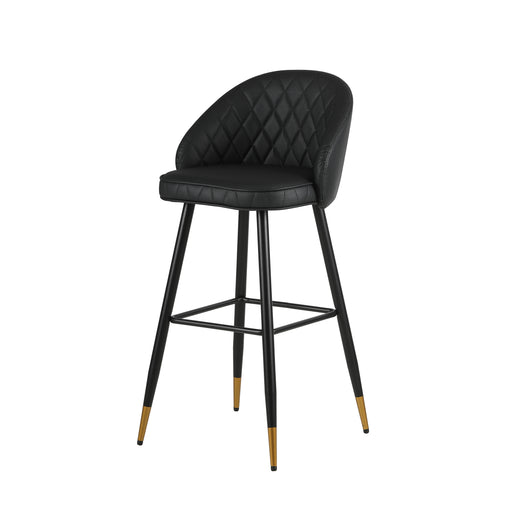 Oliver Black Vegan Leather Bar Chair (2 Per Carton)