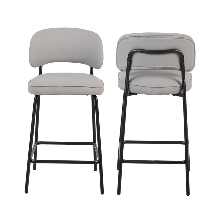 Blythe Ivory Vegan Leather Counter Chair (2 Per Carton)