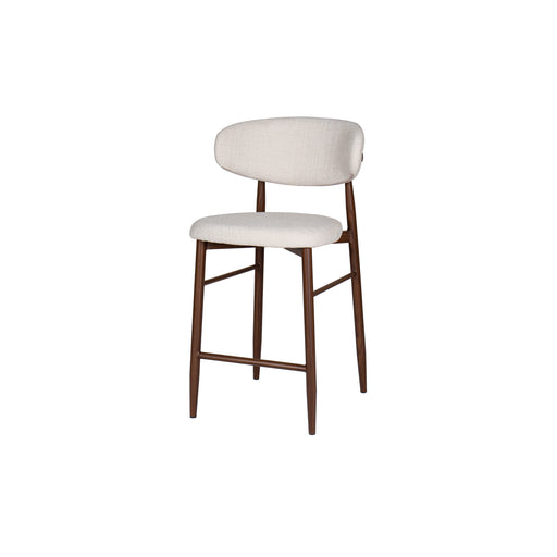 Royce Counter Chair W/Walnut Metal Frame-Beige (2 Per Carton)