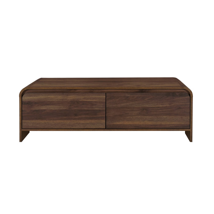 Mara Cocktail Table-Walnut