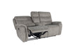 Kamari Console Loveseat W/ Dual Recliners-Gray