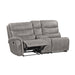 Kamari Laf Console Loveseat W/Dual Recliner-Gray