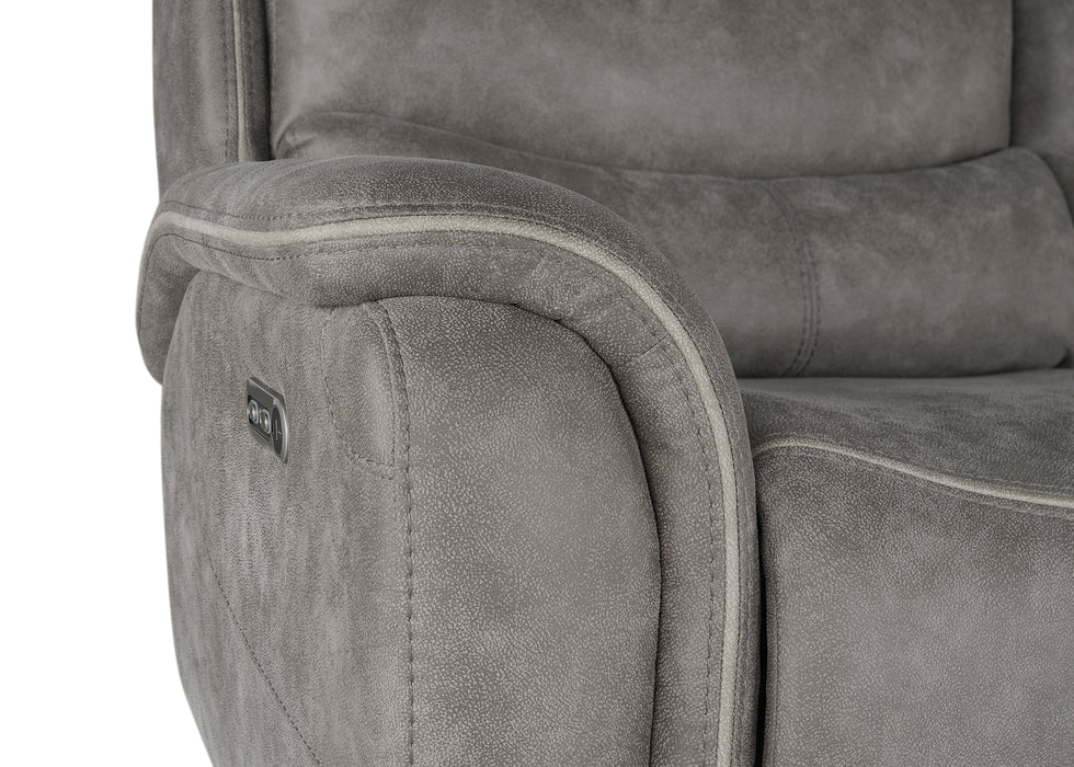 Kamari Console Loveseat W/Pwr Hr & Fr-Gray