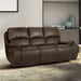 Brookings Sofa W/Pwr Hr & Fr-Brown