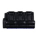 Orion Ii Laf Sofa W/Dual Recliner-Black