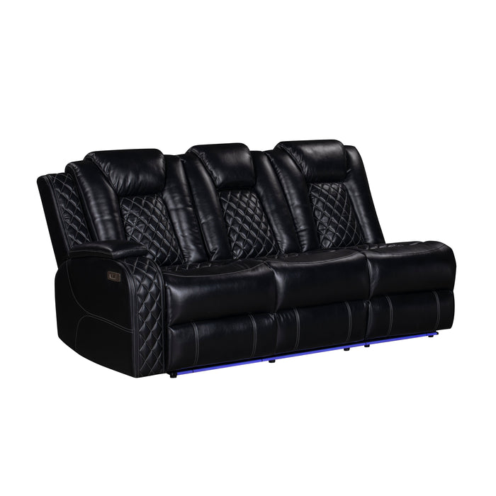 Orion Ii Laf Sofa W/Pwr Fr & Hr-Black