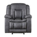 Morello Glider Recliner- Gray