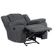 Redondo Glider Recliner W/Heat, Massage, Pwr Fr -Dk Gray