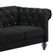 Emma Crystal Loveseat-Black