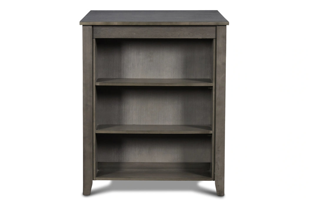 Gia 3 Pc 30" Storage Counter Table & 2 Chairs-Gray