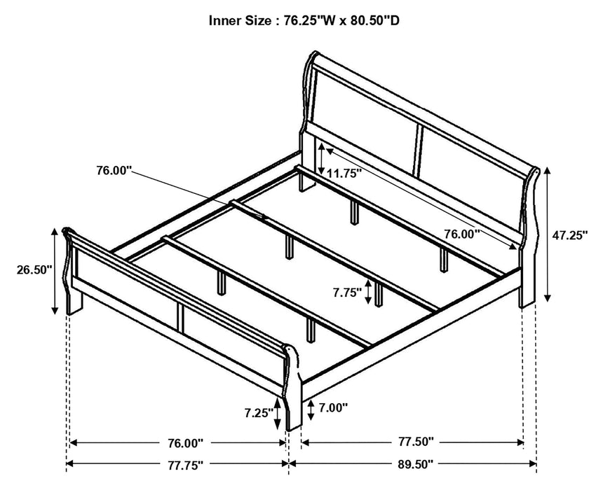 Louis Philippe Bedroom Set