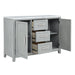 Fiona Marble Top Dining Buffet/Server-Mist Gray