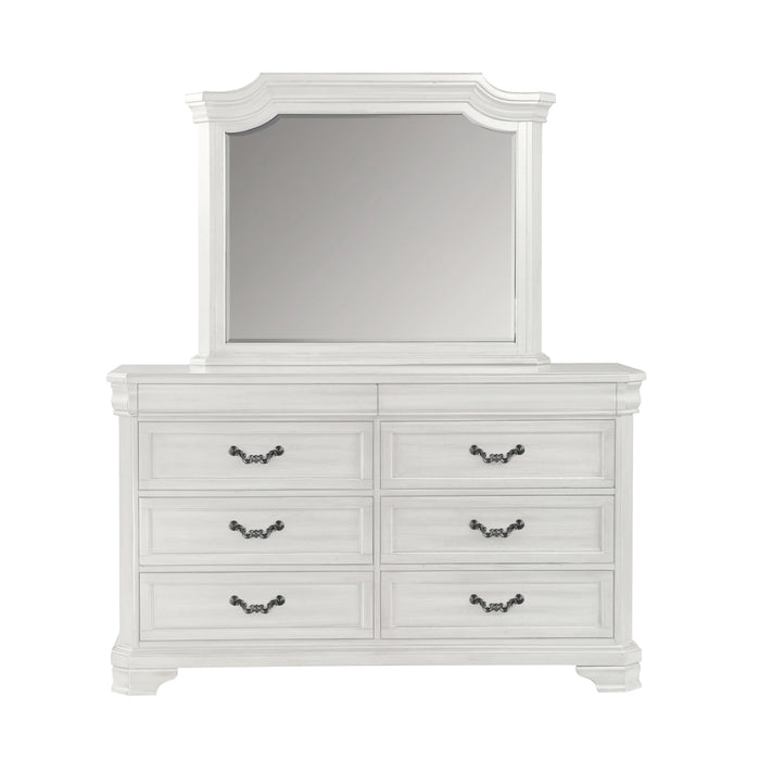 Lyndhurst Landscape Mirror- Vintage White