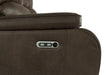 Brookings Sofa W/Pwr Hr & Fr-Brown