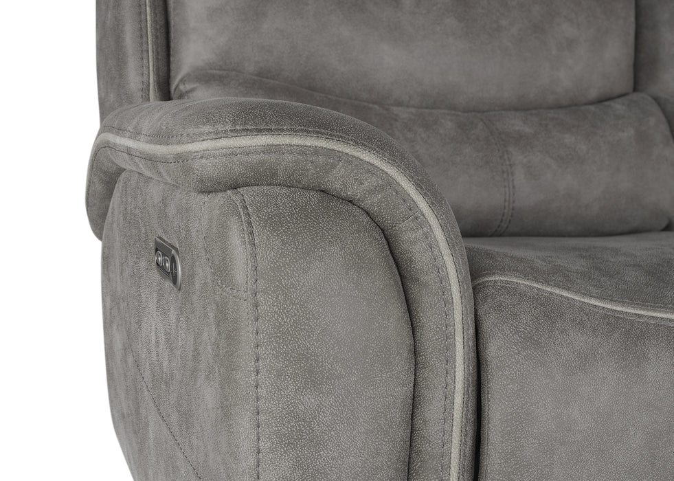 Kamari Console Loveseat W/Pwr Hr & Fr-Gray