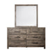 Misty Lodge Mirror- Greige